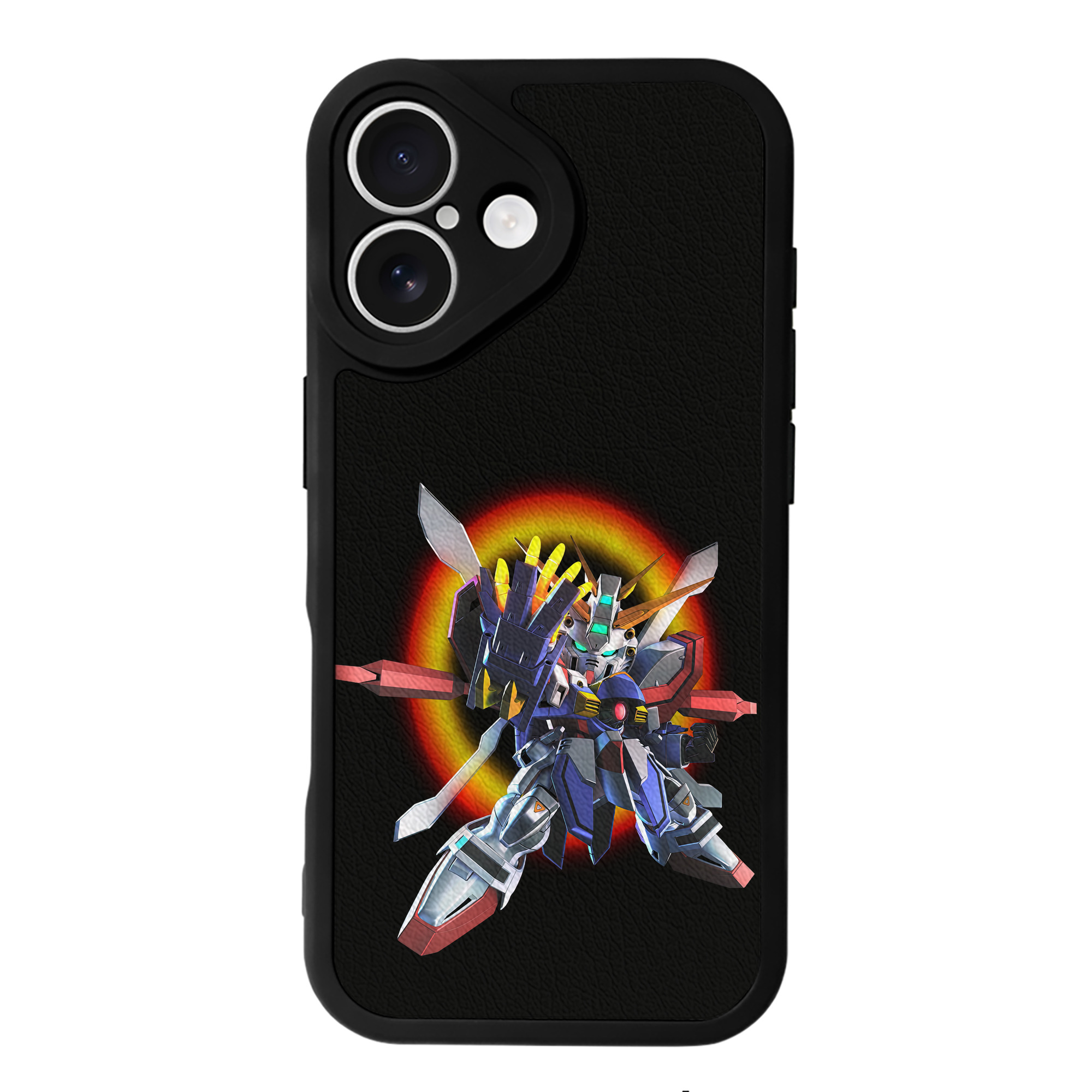 （画像用） 機動戦士ガンダム Mobile Suit Gundam 【iPhone 16シリーズ対応】シリコンスマホケース（レザー調） 材質：シリコン